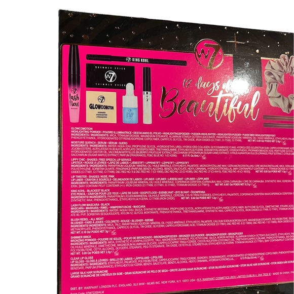 NEW W7 Advent Makeup Calendar, 12 Items In Package Black - Picture 5 of 8